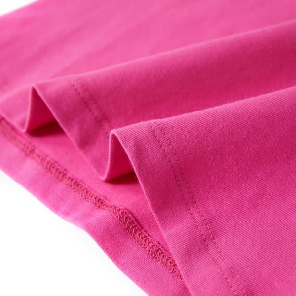 T-shirt för barn mörk rosa 128