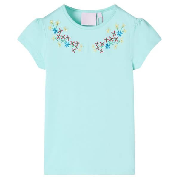 T-shirt för barn aquablå 128