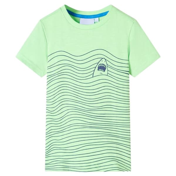 T-shirt för barn neongrön 104