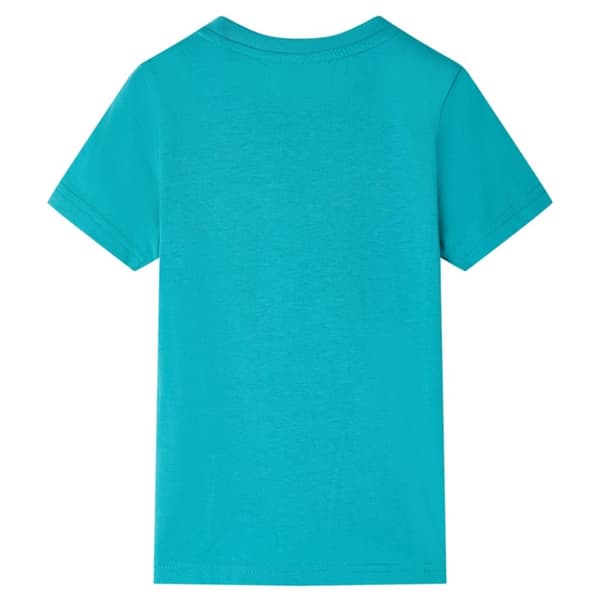 T-shirt med korta ärmar för barn mörk mintgrön 116