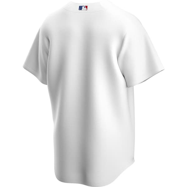 Nike Kortærmet T-shirt Med V-hals La Dodgers Official Replica Home Hvid S Mand