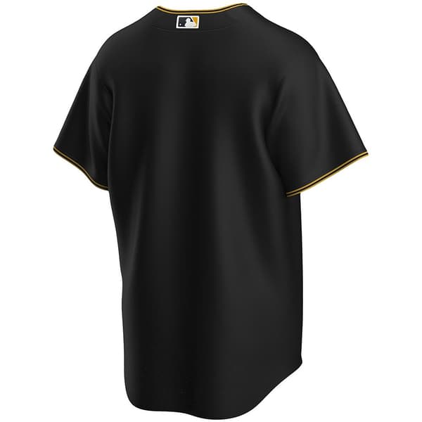 Nike Kortærmet T-shirt Med Rund Hals Pittsburgh Pirates Official Replica Alternate Sort L Mand
