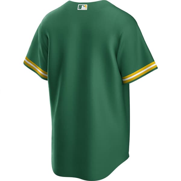 Nike Kortærmet T-shirt Oakland Athletics Replica Alternate Road Grøn XL Mand