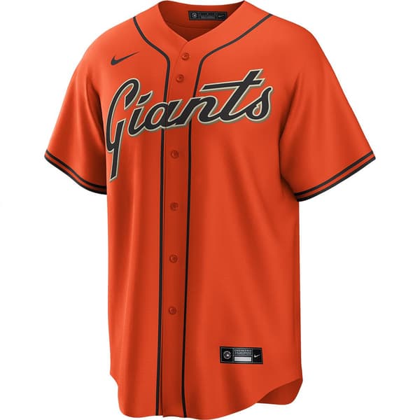 Nike Kortærmet T-shirt San Francisco Giants Replica Alternate Road Orange S Mand