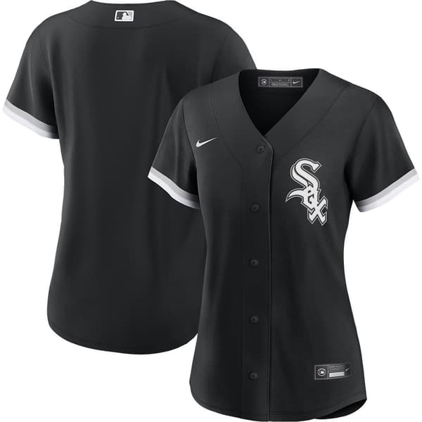 Nike Lyhythihainen T-paita Chicago White Sox Replica Alternate Musta L Mies