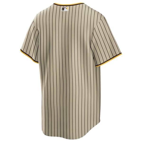 Nike Lyhythihainen T-paita San Diego Padres Replica Alternate Beige M Mies