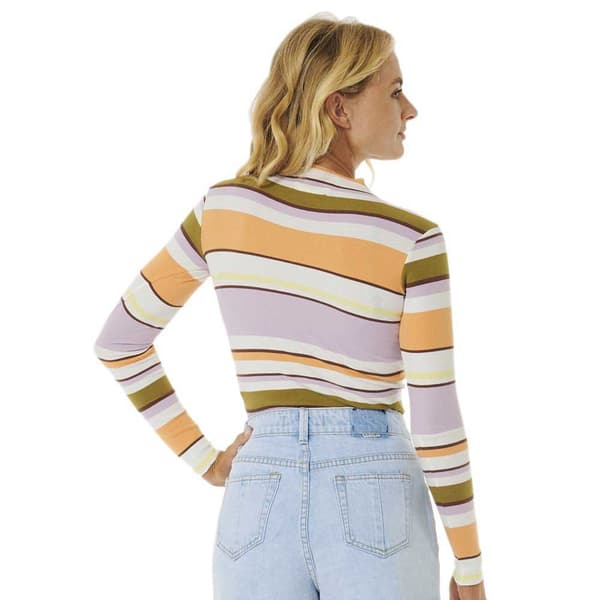 Rip Curl Långärmad T-shirt Sunrise Session Rib Beige S Kvinna