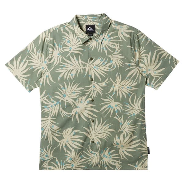 Quiksilver Kortärmad Tröja Beach Club Casu Grönt L Man