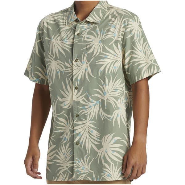 Quiksilver Kortärmad Tröja Beach Club Casu Grönt L Man