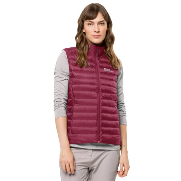 Jack Wolfskin Pack-Go Down Vest W 1207031-2198, Kvinna, Tank top, Röd