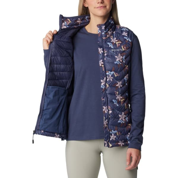Columbia Powder Pass Vest 1832222471, Kvinna, Tank top, Marinblå