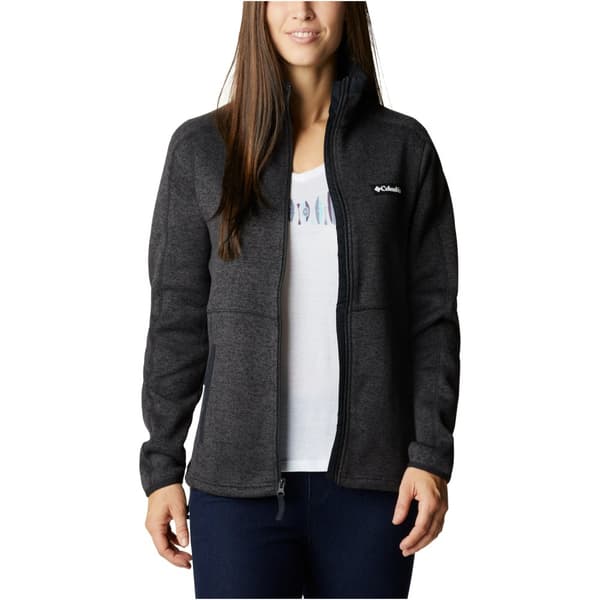 Columbia Sweater Weather Full Zip Fleece 1958933010, Kvinna, Jersey, Svart