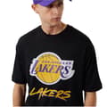 Miniatyrbild 2 av 3: New Era NBA Los Angeles Lakers Script Mesh Tee 60284737, Man, T-shirt, Svart