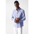 Pikkukuva 1 / 4: Salsa Jeans Pitkähihainen Paita Cotton Linnen Regular Fit Sininen L Mies