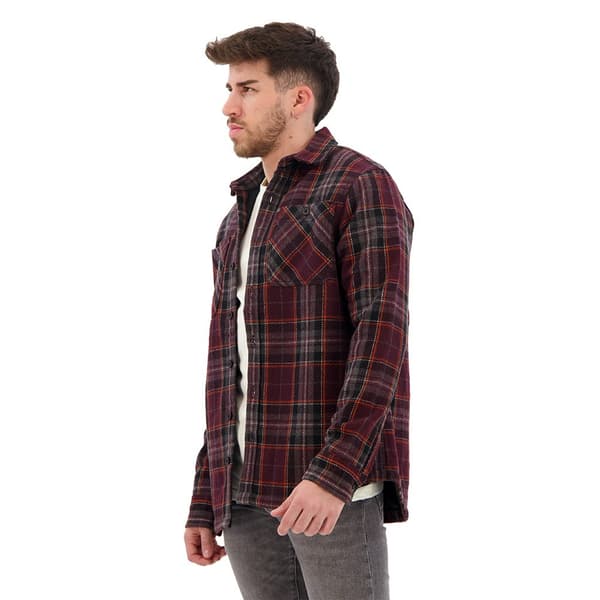 Superdry Långärmad Tröja Merchant Quilted Brun XL Man