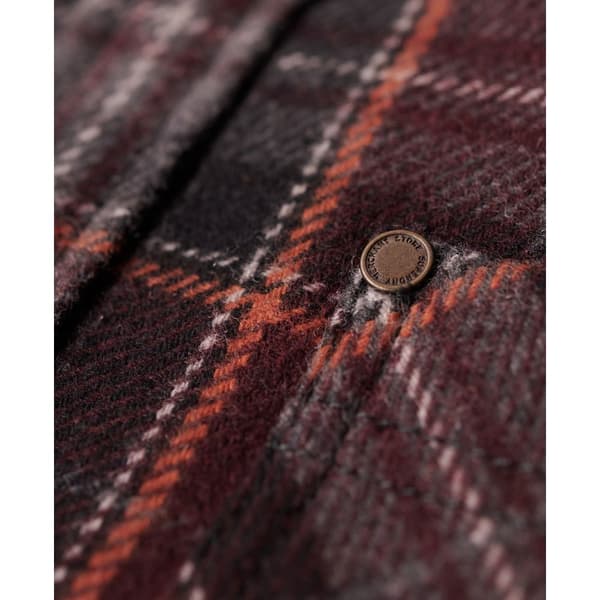 Superdry Långärmad Tröja Merchant Quilted Brun XL Man
