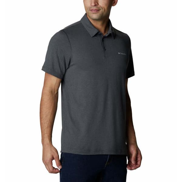 Columbia Kortærmet Poloshirt Tech Trail Grå S Mand