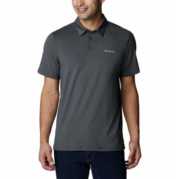 Columbia Kortærmet Poloshirt Tech Trail Grå S Mand