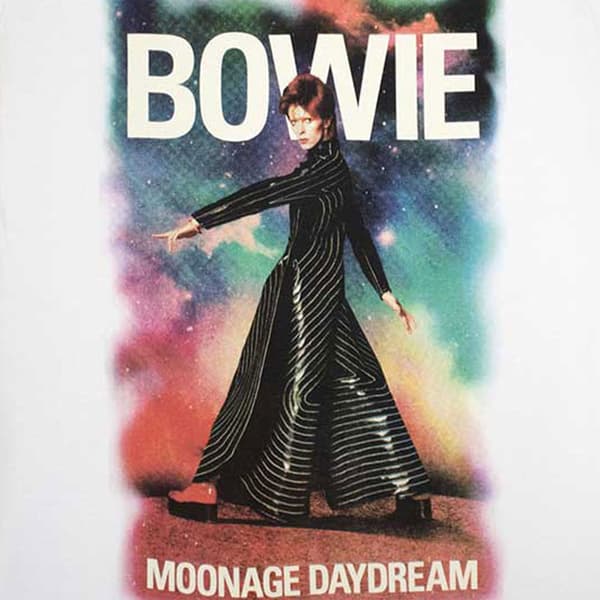 David Bowie Moonage 11 Fade Womens Skinny Fit T Shirt