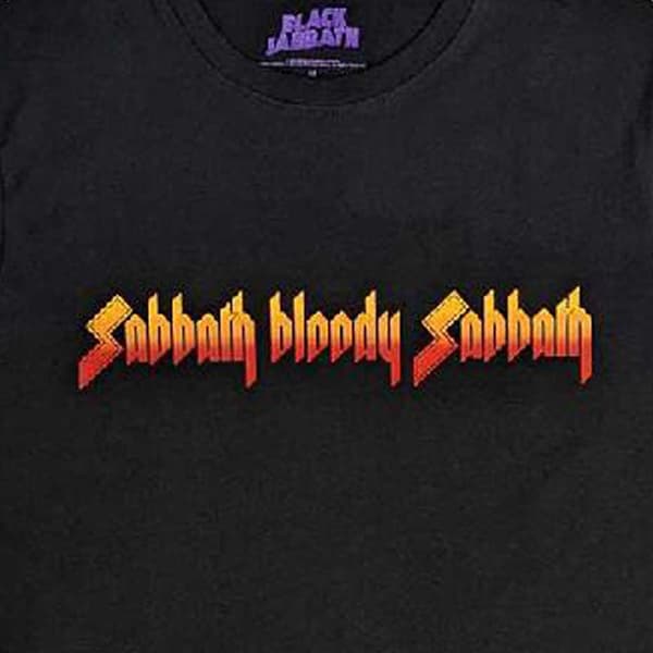 Black Sabbath T Shirt Bloody Sabbath Band Logo Official Unisex Black Long Sleeve