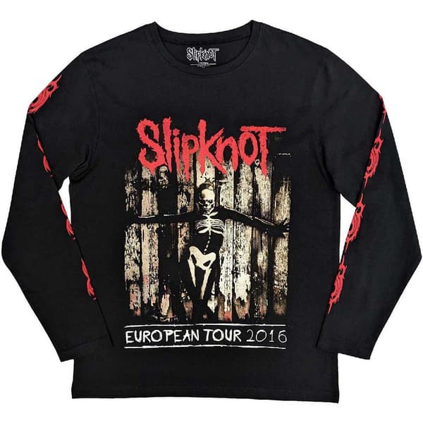 Slipknot Skeleton Flag Long Sleeve T Shirt