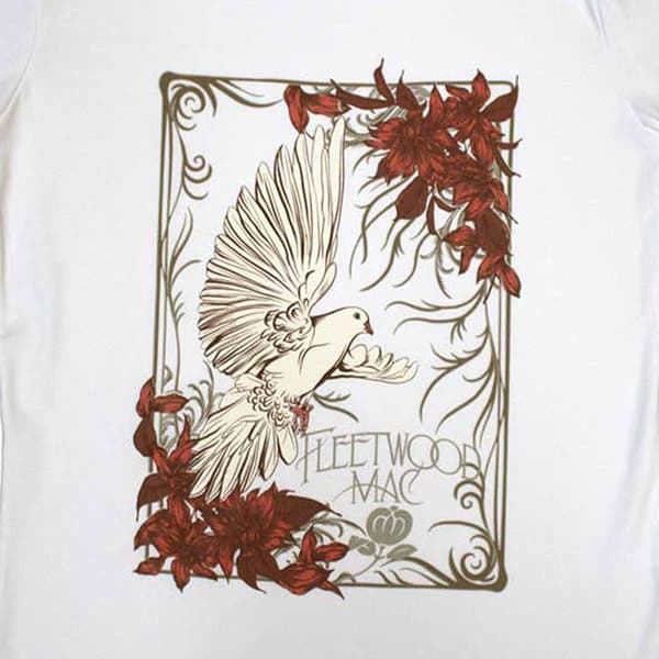 Fleetwood Mac Dove Womens Skinny Fit T Shirt