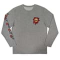 Miniatyrbild 1 av 4: Guns N' Roses T Shirt Splatter Seal Band Logo Official Unisex Grey Long Sleeve