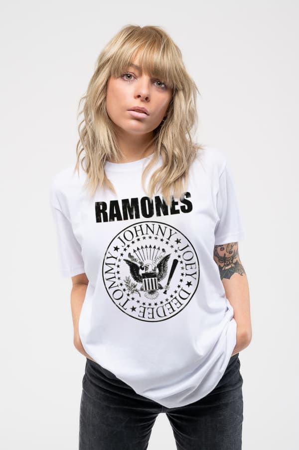 Ramones Presidential Seal Womens Skinny Fit T Shirt