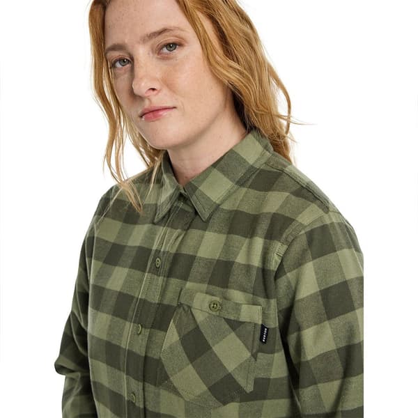 Burton Lang ærmet Skjorte Favorite Flannel Grøn M Kvinde