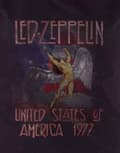 Miniatyrbild 2 av 3: Led Zeppelin T Shirt Stars N Stripes Logo Official Womens Skinny Fit Black