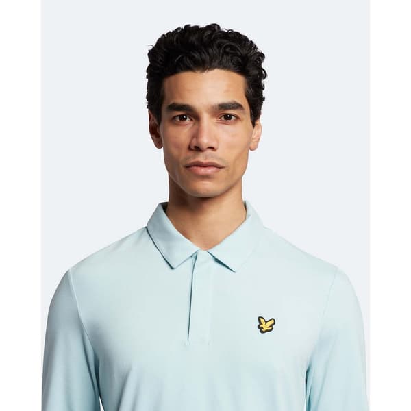 Lyle & Scott Långärmad Piké Concealed Button  M