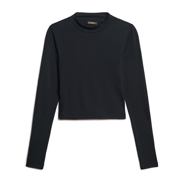 Superdry Pitkähihainen T-paita Open Back Musta S Nainen