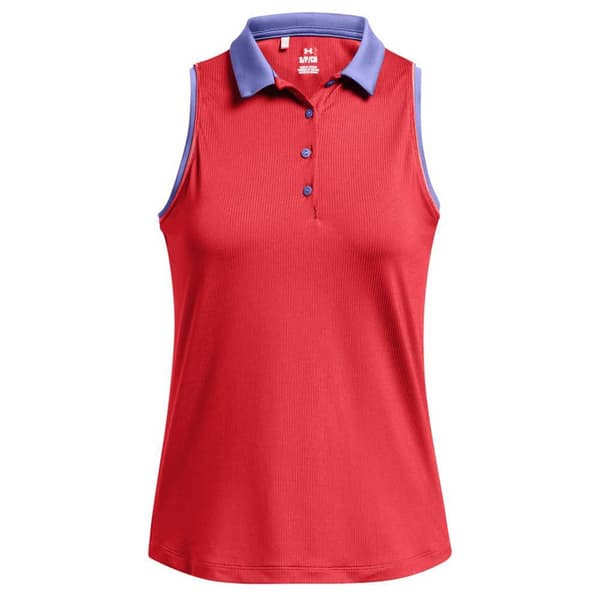 Under Armour Golf Ärmlös Piké För Kvinna Playoff Jacquard  L