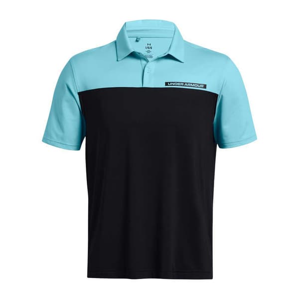 Under Armour Golf Kortärmad Piké Tee To Green Color Block  M