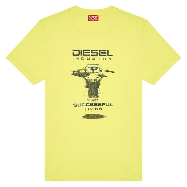 Diesel Kortärmad T-shirt Diegor K69 Gul L Man