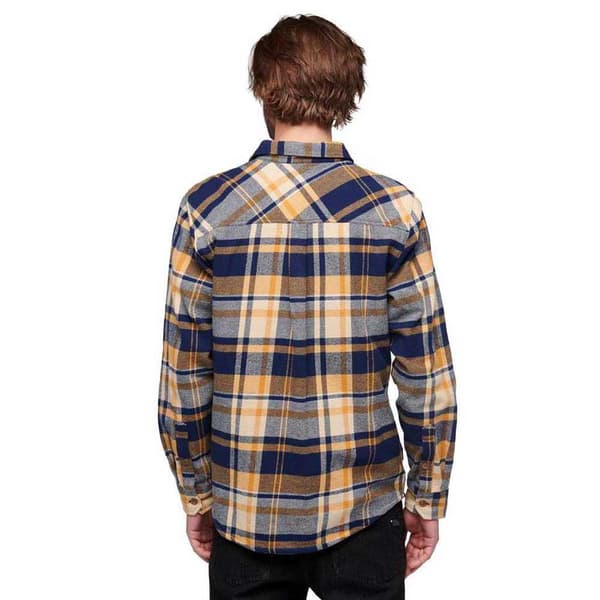 Black Diamond Lang ærmet Skjorte Project Flannel Brun,Blå S Mand