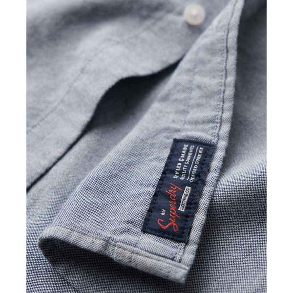 Superdry Pitkähihainen Paita Cotton Oxford Sininen L Mies