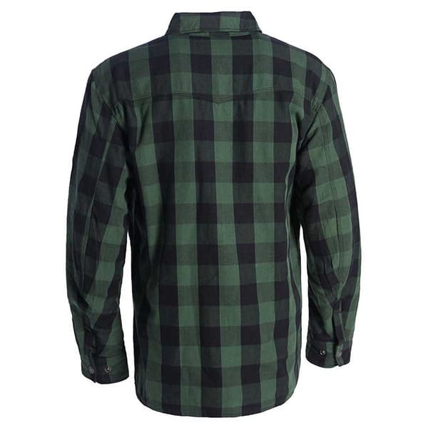 West Coast Choppers Aramidfoder Långärmad Skjorta Flannel Grönt 2XL Man