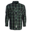 Miniatyrbild 1 av 2: West Coast Choppers Aramidfoder Långärmad Skjorta Flannel Grönt 2XL Man