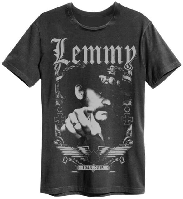 Lemmy: Amplified Vintage Charcoal Medium T Shirt