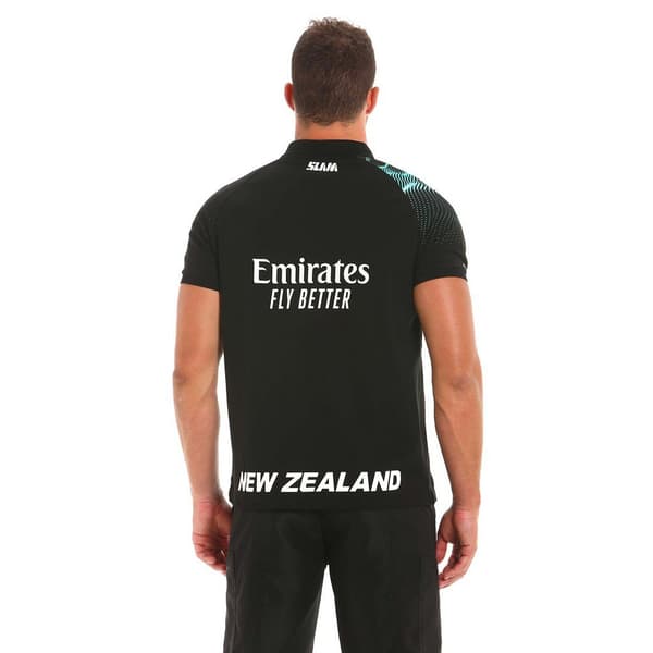Slam Kortärmad Piké Etnz Deck Svart 2XL Man