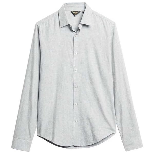 Superdry Lang ærmet Skjorte Cotton Smart Grå 2XL Mand