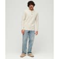 Miniatyrbild 6 av 6: Superdry Långärmad T-shirt Med Rund Hals Waffle Henley Beige 2XL Man