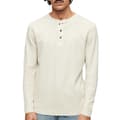 Miniatyrbild 2 av 6: Superdry Långärmad T-shirt Med Rund Hals Waffle Henley Beige 2XL Man