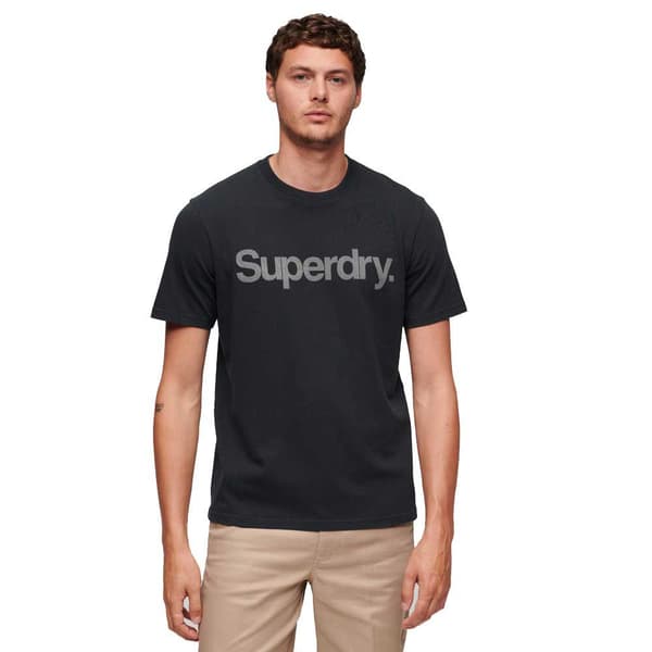 Superdry Kortärmad T-shirt Core Logo City Svart XL Man