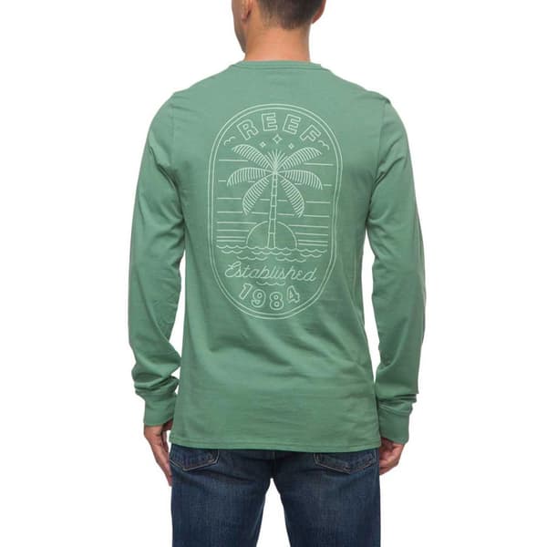 Reef Långärmad T-shirt Grönt XL Man
