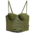 Miniatyrbild 3 av 6: Superdry Ärmlös T-shirt Lace Satin Corset Grönt M Kvinna