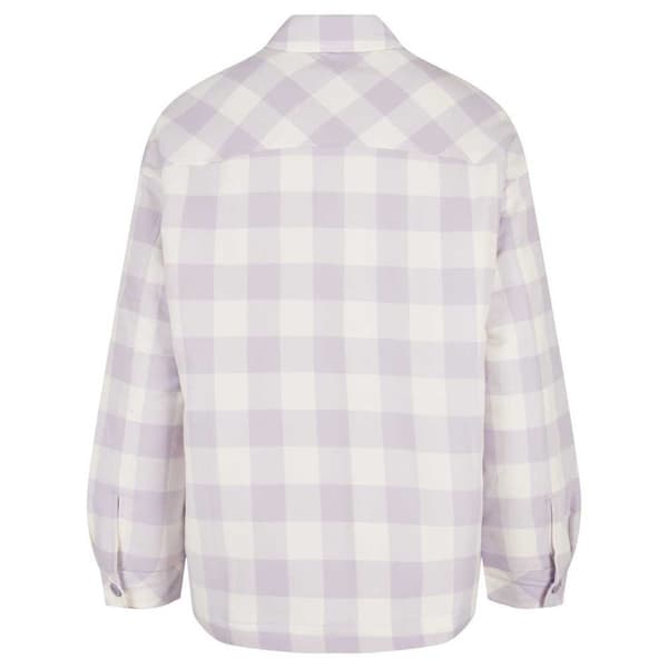 Urban Classics Lang ærmet Skjorte Flanell Over Blå S Kvinde