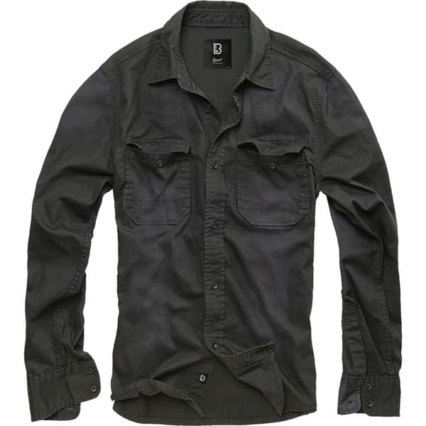 Brandit Långärmad Tröja Hardee Denim Svart 5XL Man