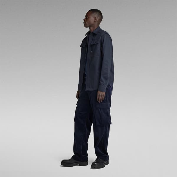 G-star Pitkähihainen Paita Cpo Regular Fit Sininen XL Mies